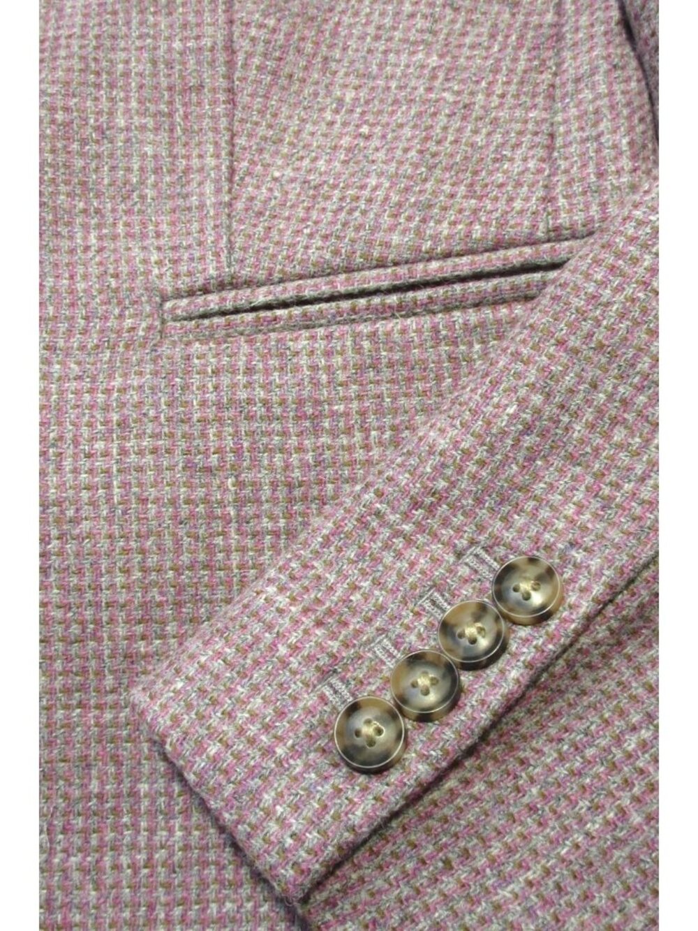 NWT J.Crew Parke Blazer in Gray Camel Pink English Birdseye Twill-Wool Jacket 6 - Picture 6 of 8